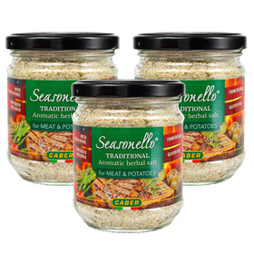 Sanniti Seasonello traditional aromatic salt bottle ready to elevate roasts and everyday meals