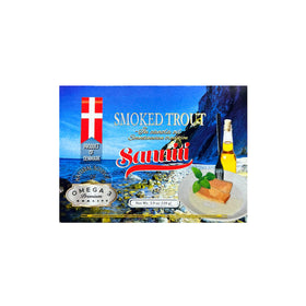Sanniti smoked trout in oil four-pack on shelf signals convenient supply