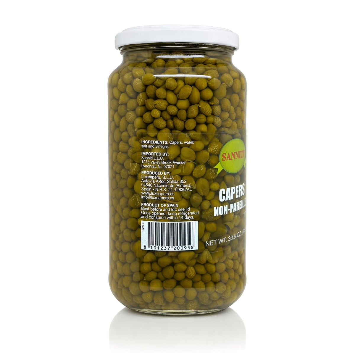 Sanniti capers garnish enhances plated dishes with Mediterranean flair