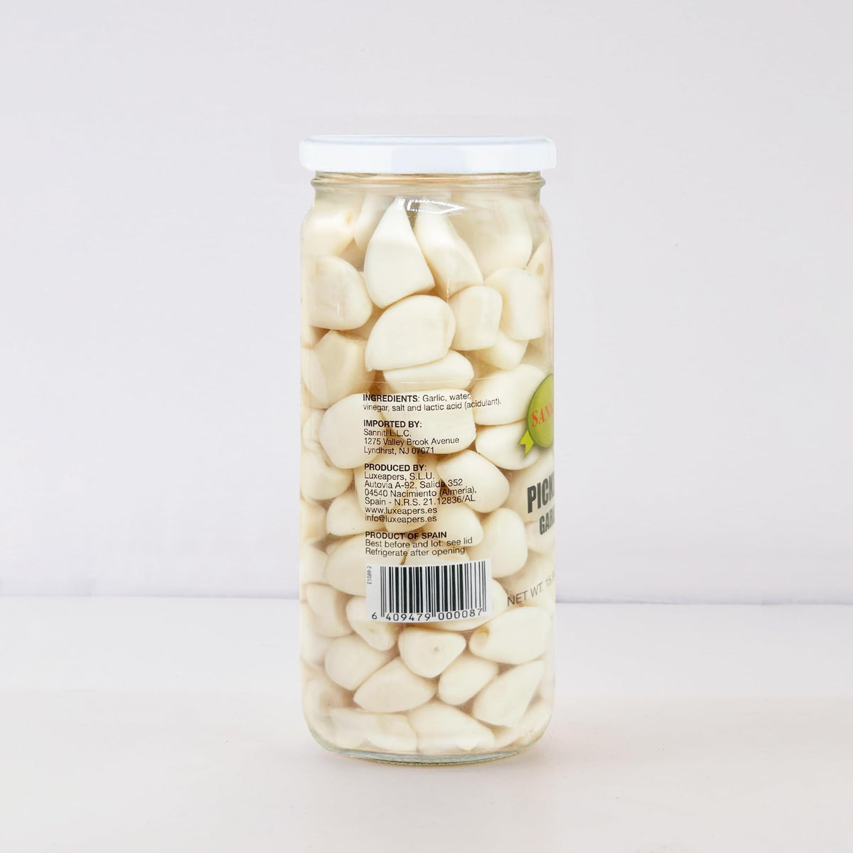 Sanniti Spanish Pickled Garlic garnish on a charcuterie board adds tang