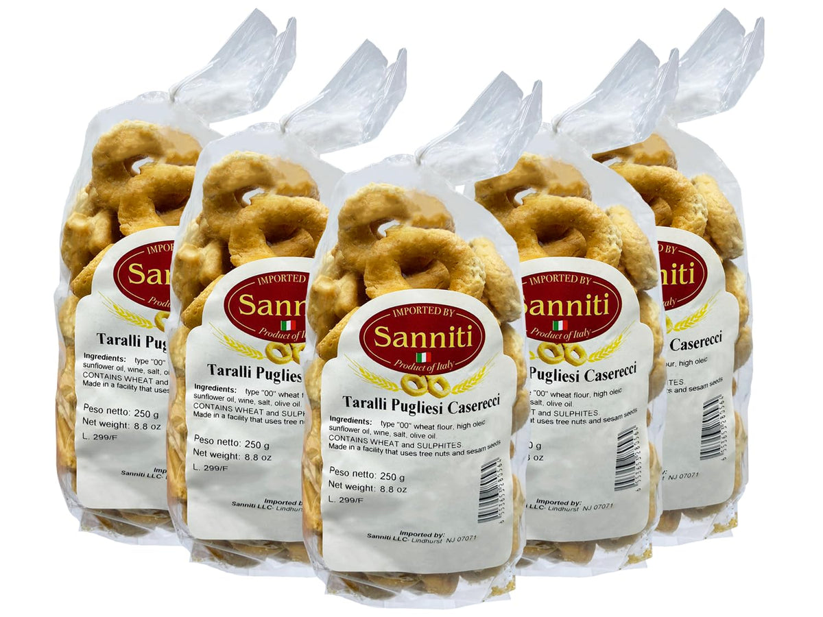 Sanniti Taralli Tradizionale box front, ideal for entertaining