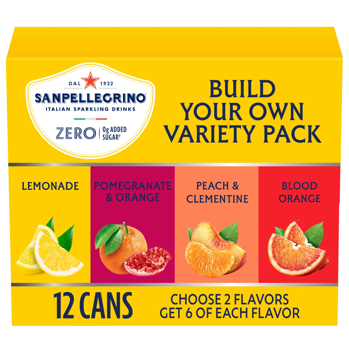 Sanpellegrino Blood Orange can with vibrant citrus flavor