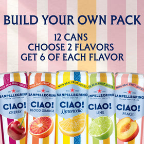 Sanpellegrino CIAO cherry can with bright fruit flavor and zero added sugar.