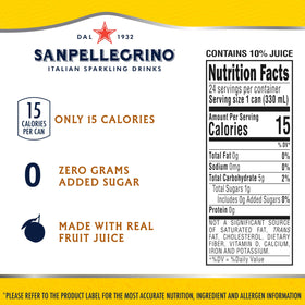 Sanpellegrino Lemonade can art emphasizing Mediterranean-style beverage