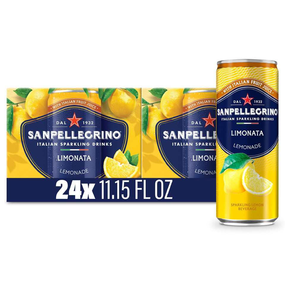 Sanpellegrino Limonata bottle on table suggests a refreshing lemon moment.