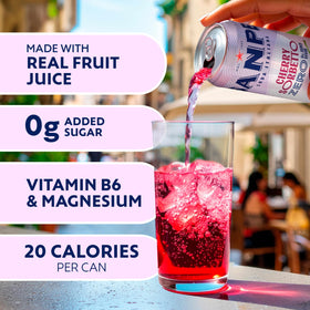 San Pellegrino Cherry Sorbetto 24-pack perfect for parties and entertaining guests.