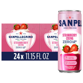 Sanpellegrino Strawberry Crema bottle showcasing real fruit flavor for celebrations.