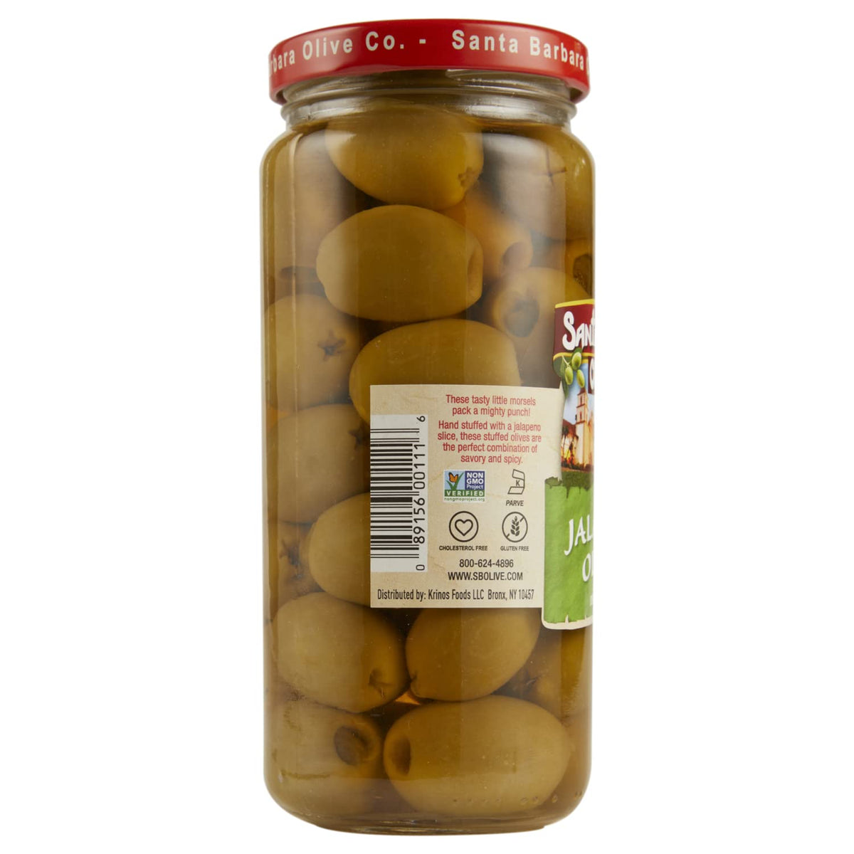 Jalapeño stuffed olives on a cheese board by Santa Barbara Olive Co