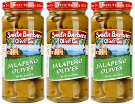 Santa Barbara Olive Co jalapeño stuffed olives 5oz pack for bold snacking