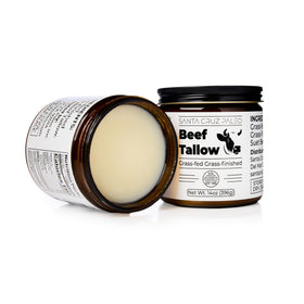 Clean single-ingredient gluten-free and paleo-friendly beef tallow formula.