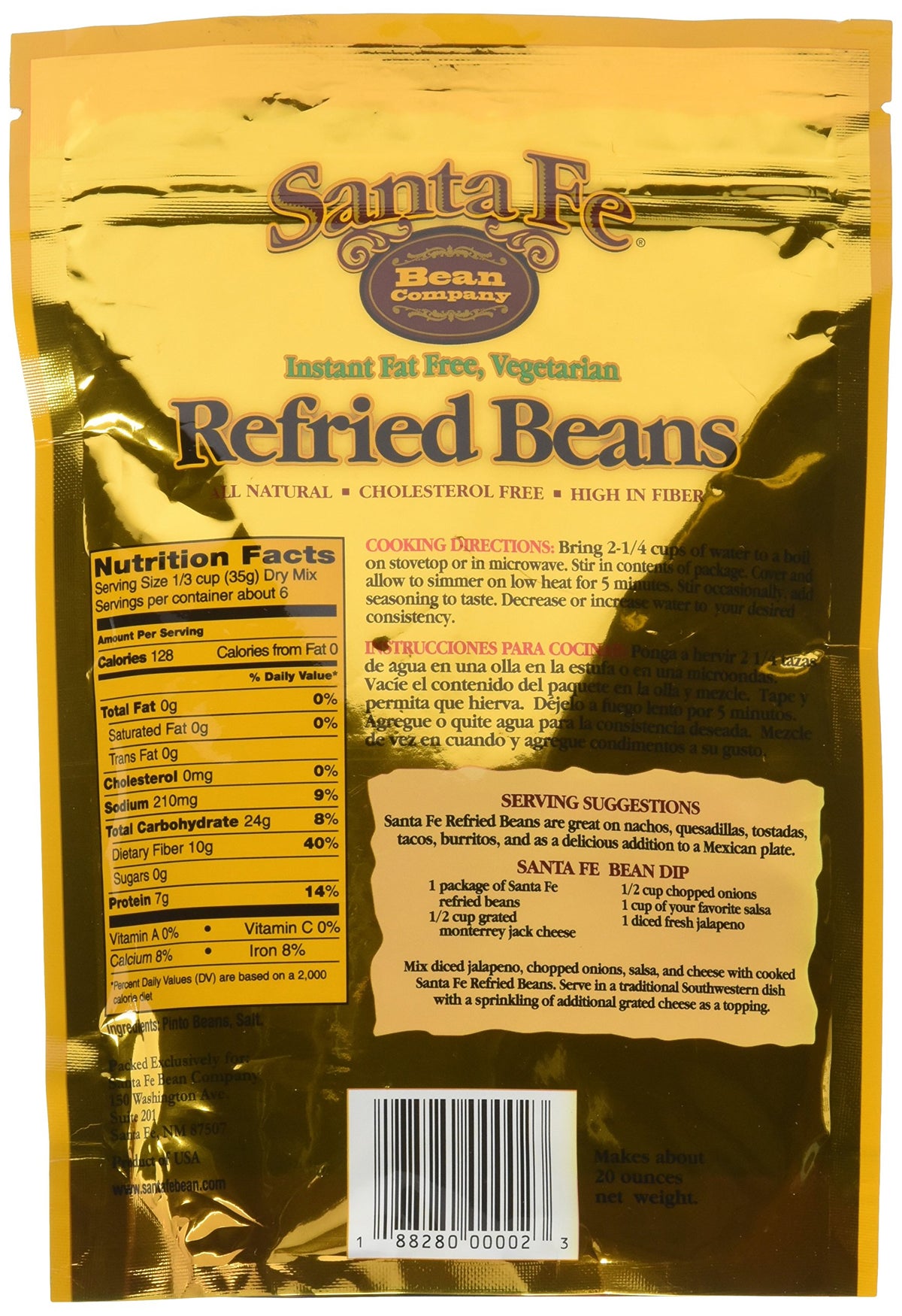 Santa Fe Bean served on a plate with tortillas, ideal for quick tacos and burritos.