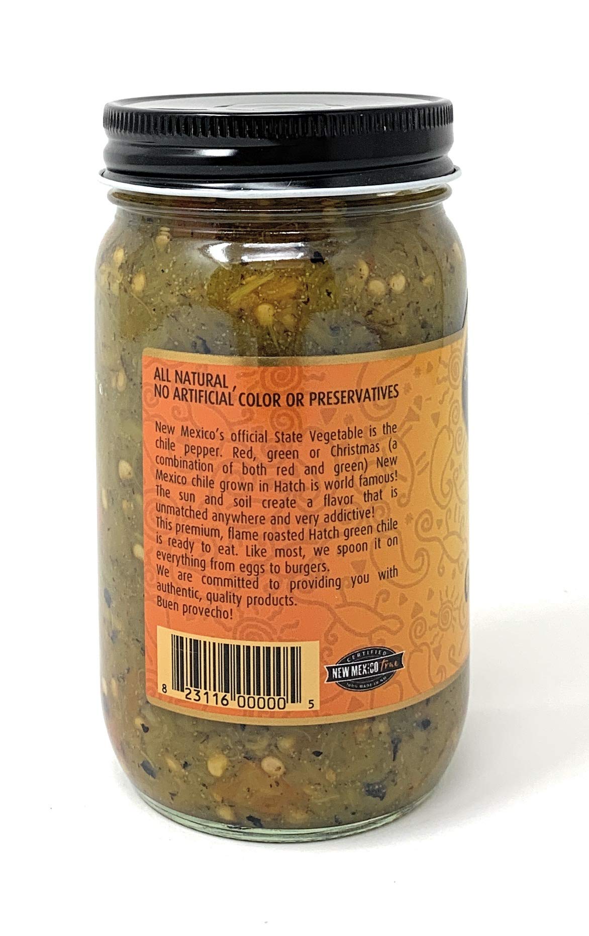 Santa Fe Seasons Hatch green chile pour shows a pourable, flavorful ingredient for meals