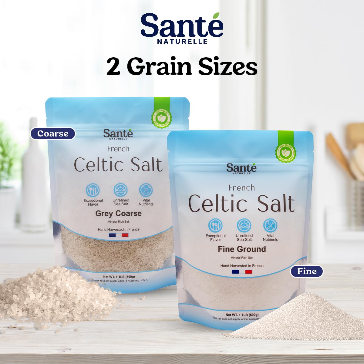 Sante Naturelle Celtic Salt as finishing sprinkle with mineral depth.