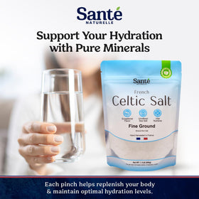 Sante Naturelle Celtic Salt adds nuanced flavor as a finishing sprinkle.