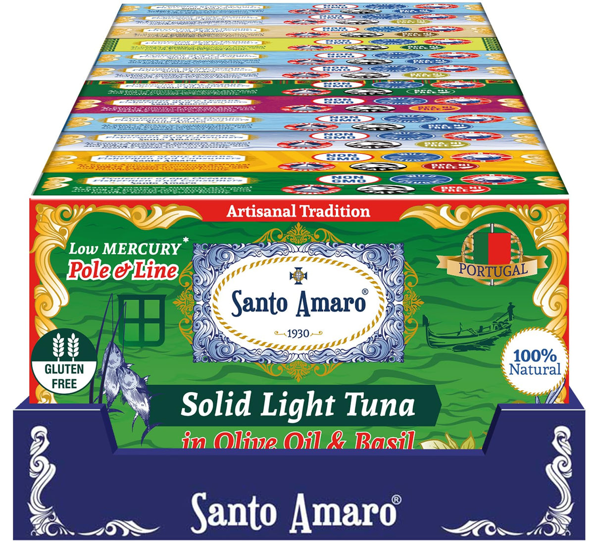 Santo Amaro red bell pepper Sevilla Style tuna, colorful topping idea.