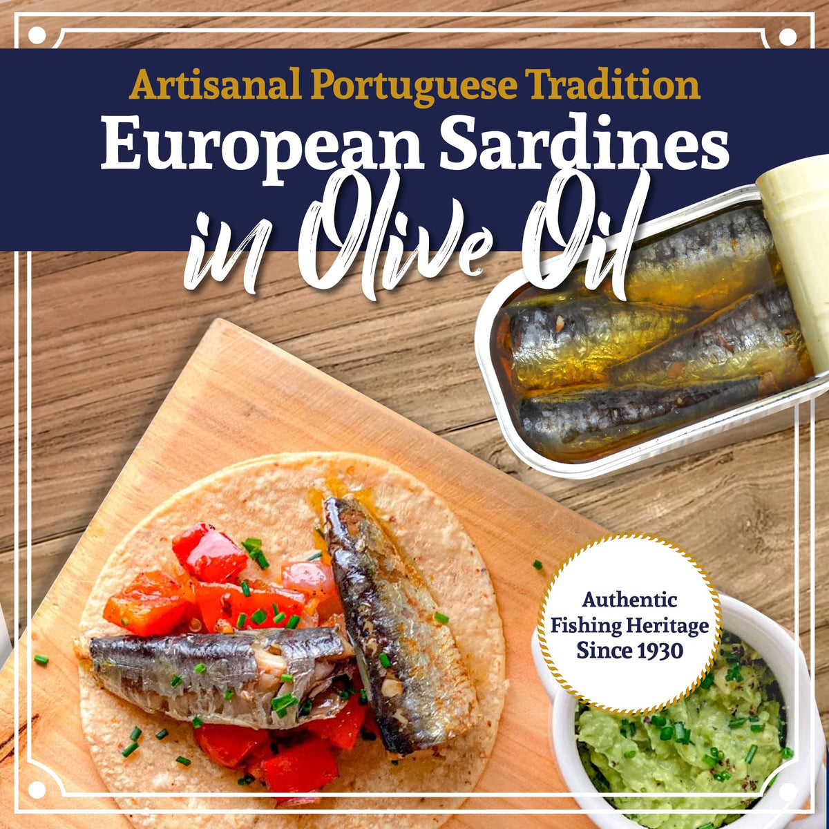 Santo Amaro serving sardines on a salad, demonstrating quick, nutritious meal options.