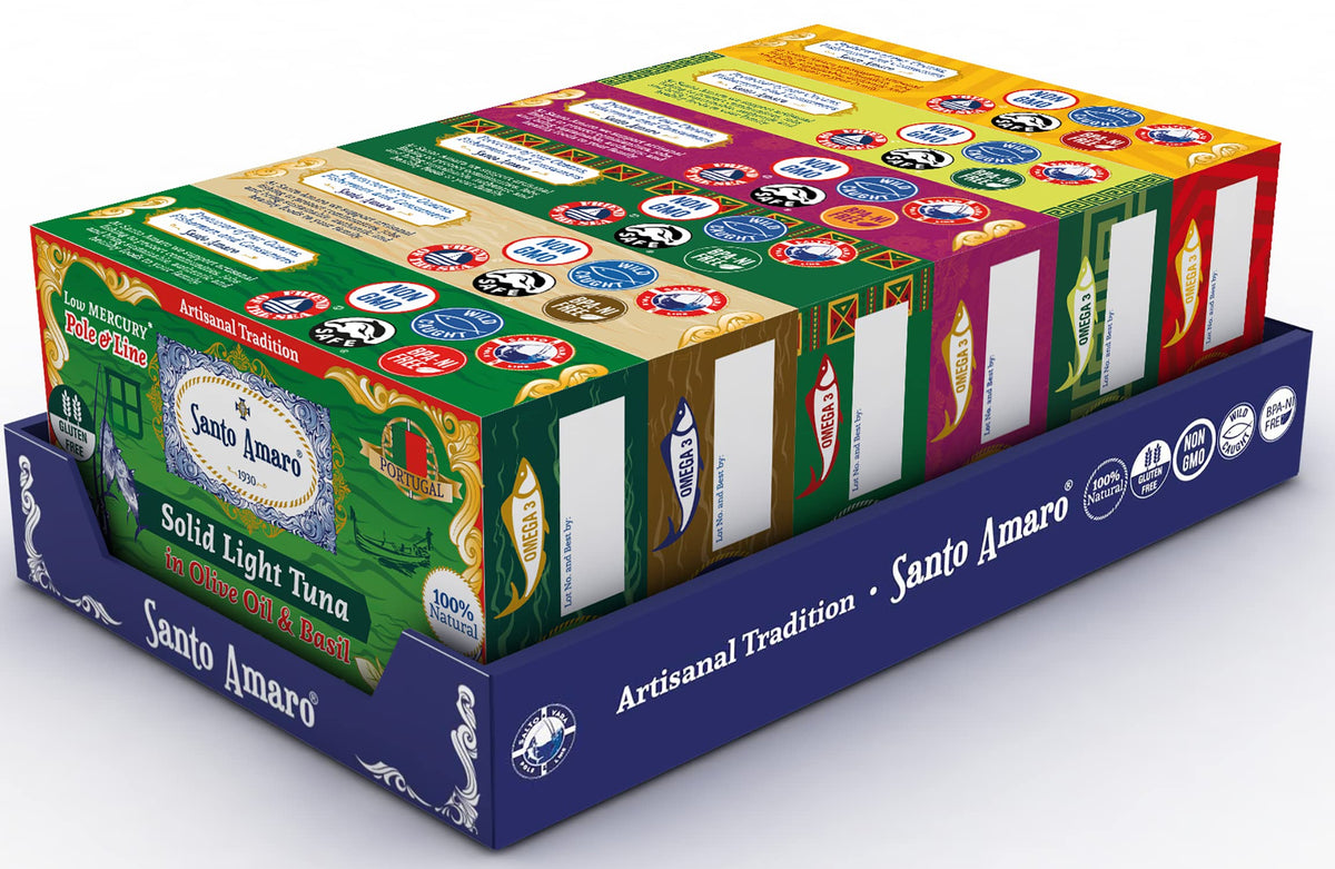 Santo Amaro sustainable pole-and-line caught tuna protects ocean life.