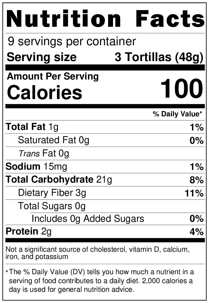 Santo Corral cactus tortillas for quesadillas with high fiber.