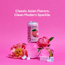 Sanzo Lychee fridge refresh—portable flavor to perk up the workday.