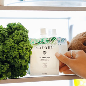 Sapari Slim Mood tropical berry flavor: flavorful lift between tasks