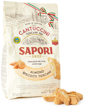 Sapori Siena almond cantuccini almond slices showing premium texture for tea time indulgence