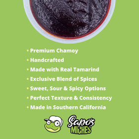 Sapo's Miches chamoy bottle with beer and seltzer demonstrates flavor boost.