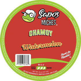 Sapo's Miches Watermelon chamoy bottle highlighting tamarind flavor for cocktails.