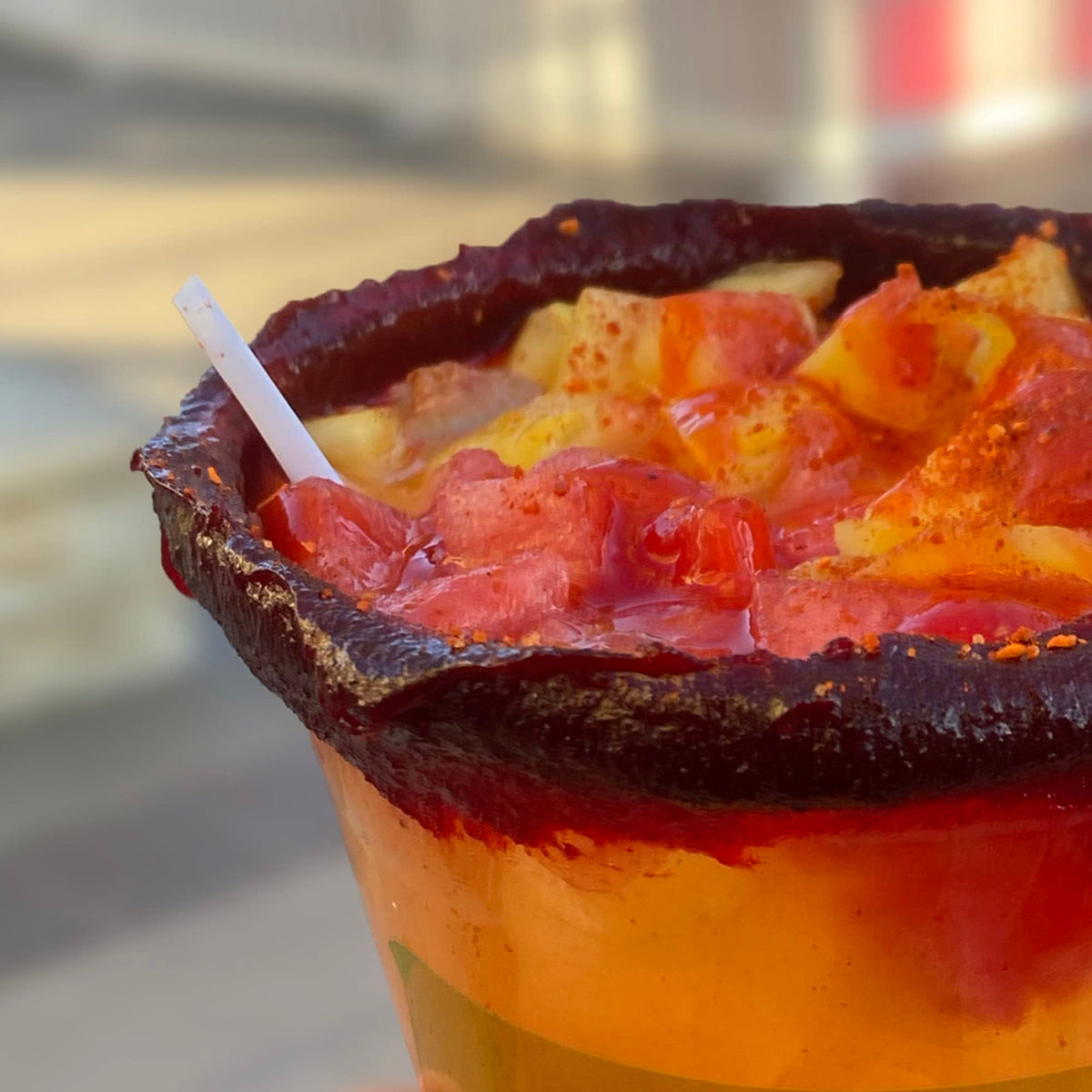 Sapo's Miches chamoy-glaze bottle emphasizes tamarind sweetness with spice hint.
