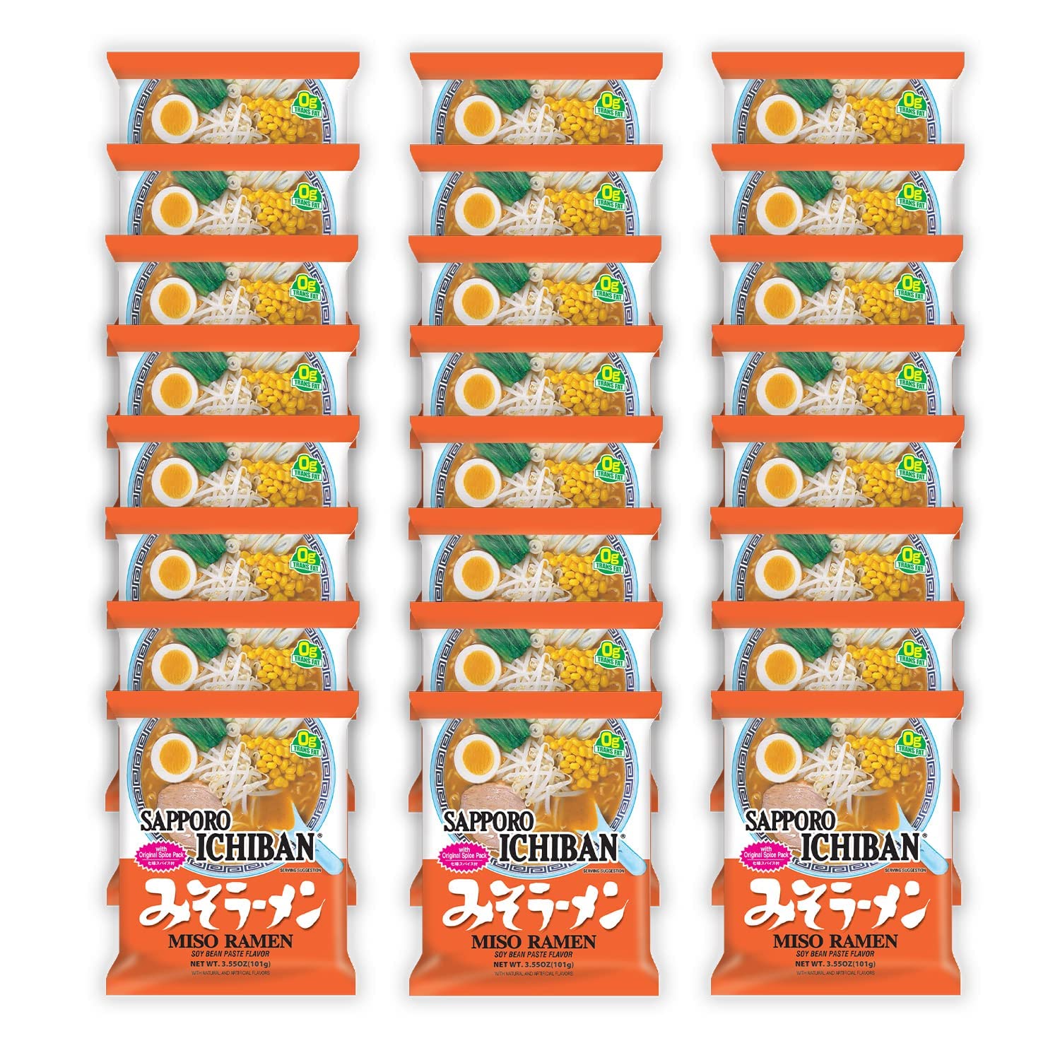 Sapporo Ichiban Miso Flavor packaging showing authentic ramen for quick meals.