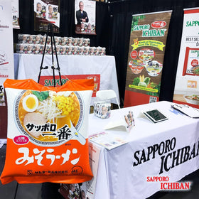 Sapporo Ichiban Miso Flavor ramen steaming and ready to eat.