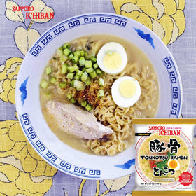 Sapporo Ichiban Tonkotsu noodles ready in minutes for a fast meal.