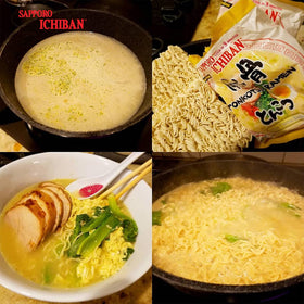 Sapporo Ichiban Tonkotsu spices and sesame seeds add aroma and depth.