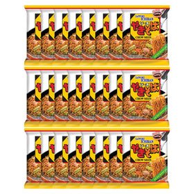 Sapporo Ichiban Yakisoba pouch front shows authentic flavor and quick preparation.