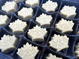 Sapsquatch Maple Candy bag displaying expiration date for freshness