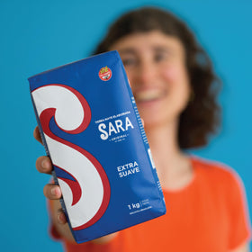 SARA Yerba Mate Extra Smooth two-pack label emphasizing convenient, long-lasting supply.