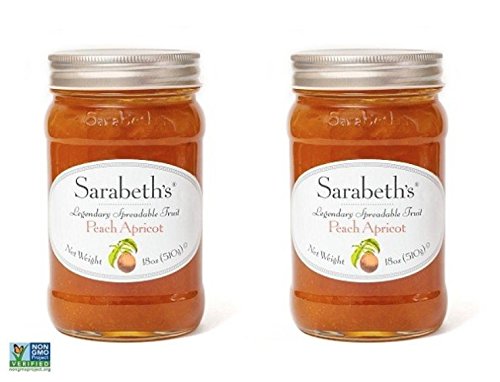 Sarabeth's Legendary Peach-Apricot spread bottle for refined tasting and versatile serving