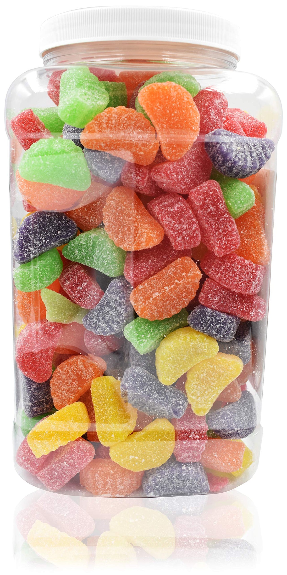 Sarah's Candy Factory bite-size fruit slices ideal for school lunches.