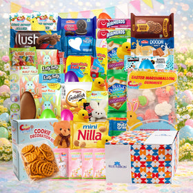 Sarah's Candy Factory cookies and candies assortment, colorful snacks for celebrations.