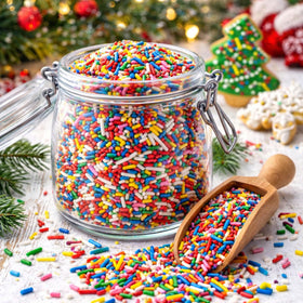 Sarah's Candy Factory bulk sprinkles are great for holiday and party dessert decorating.