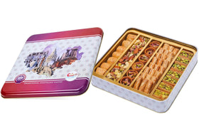 Sarah's Candy Factory halal baklava in elegant packaging for thoughtful gifts.
