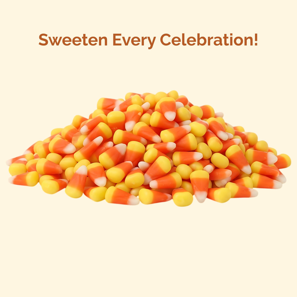 Sarah's Candy Factory holiday display with candy corn for gatherings