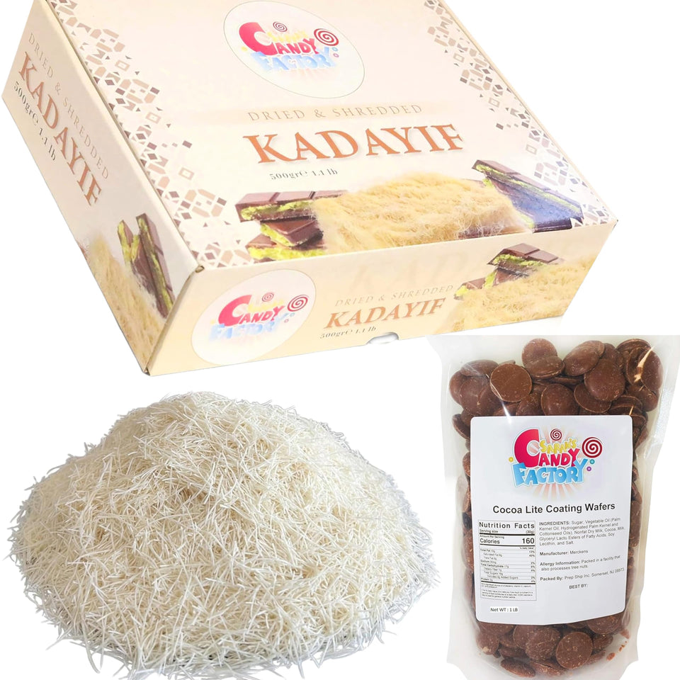 Sarah's Candy Factory kadayif dried shredded dough bundle for baklava and pastries.