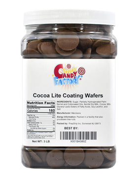 Sarah's Candy Factory Merckens wafers in a jar for smooth coating
