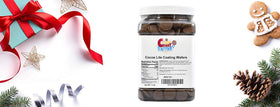 Merckens wafers in a bulk jar for party dessert prep
