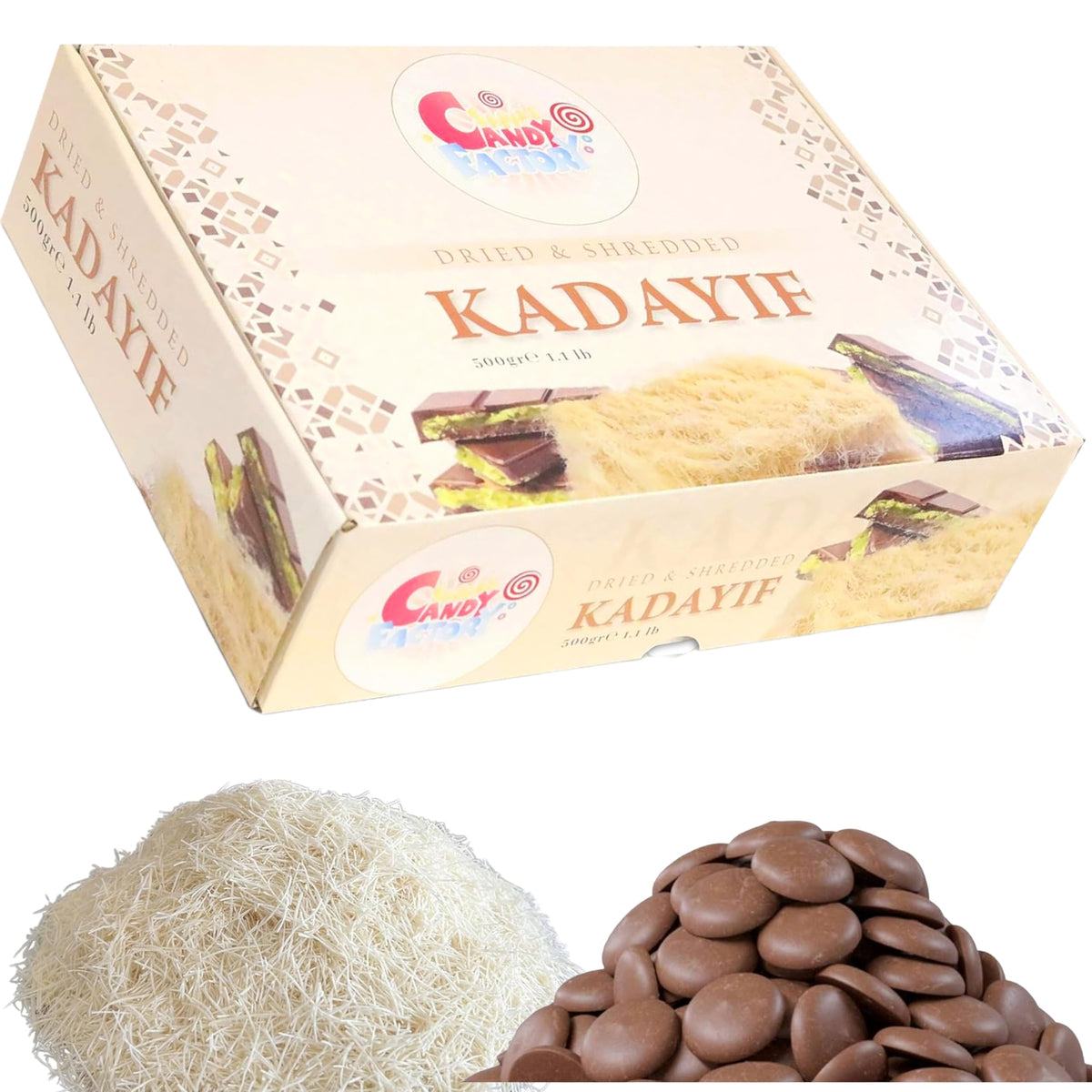 Sarah's Candy Factory milk chocolate melting wafers pack for quick dessert decoration.