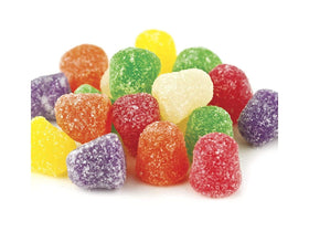Sarah's Candy Factory multi-flavor spice drops pile showcases varied tastes for snacking.