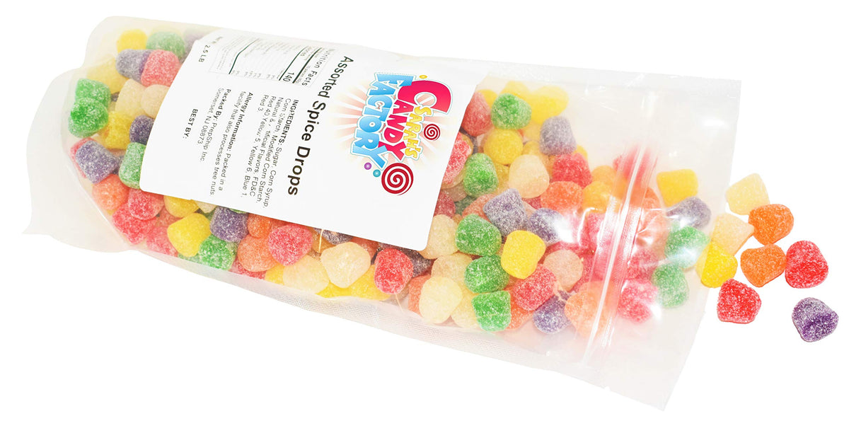 Sarah's Candy Factory spice drops delight Halloween trick-or-treaters.