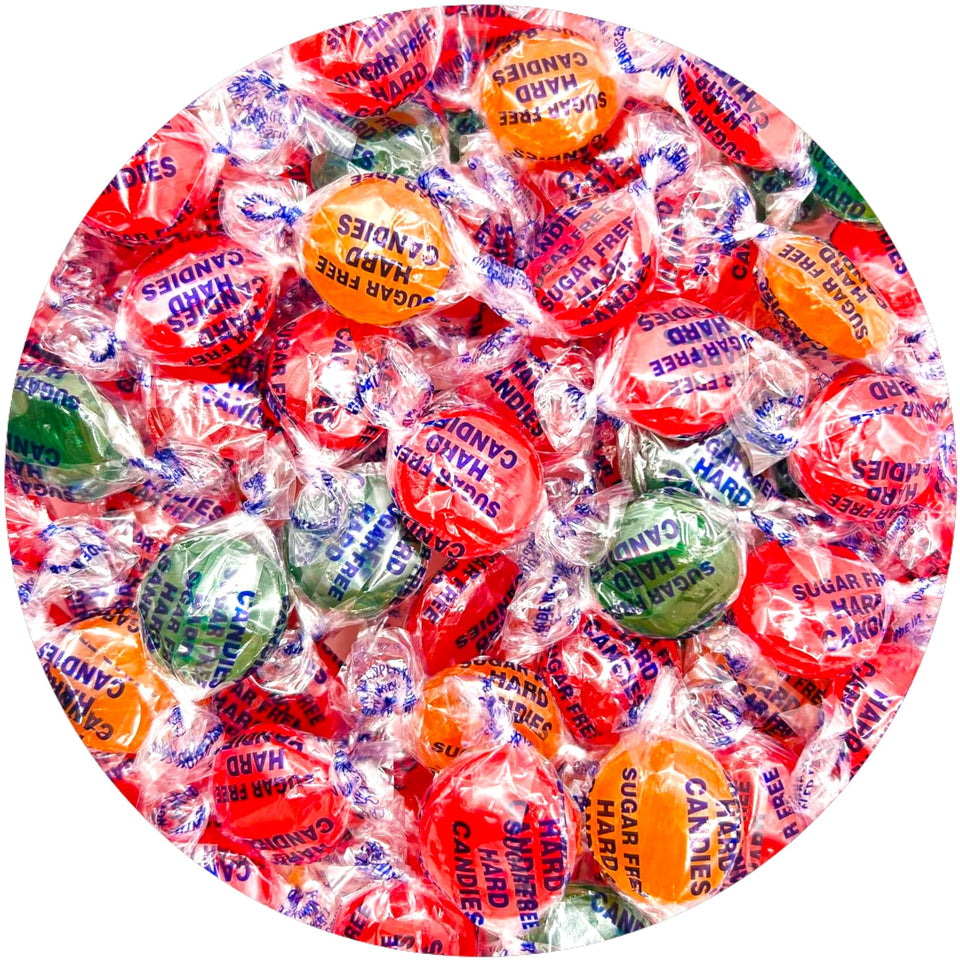 Sarah's Candy Factory sugar-free cherry hard candy offers vivid fruit flavor for sugar-free snacking