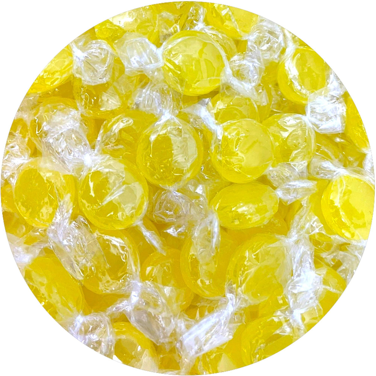 Sarah's Candy Factory sugar-free lemon drops bag front for on-the-go snacking