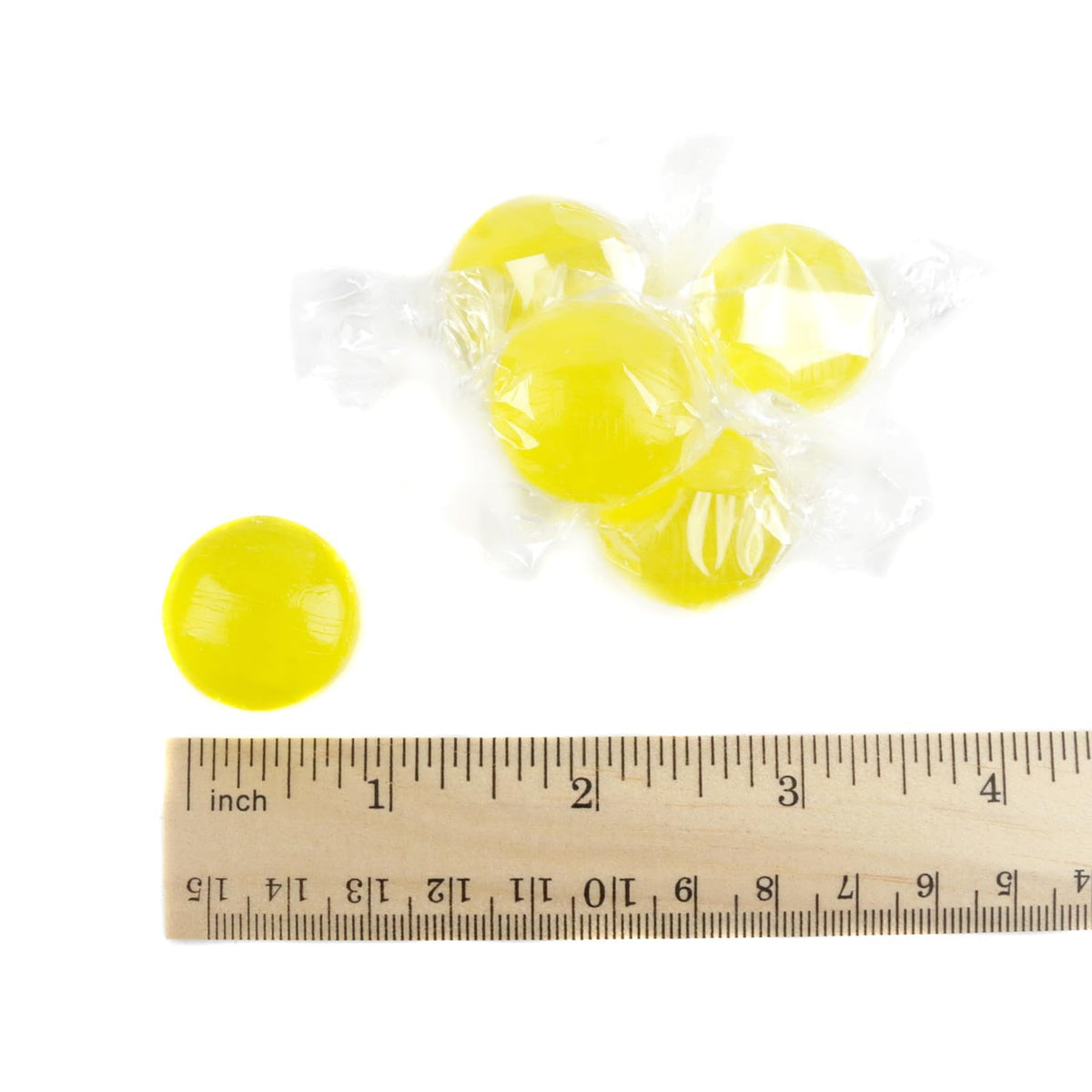 Sarah's Candy Factory sugar-free lemon drops bag seal highlight easy storage